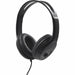 Compucessory Stereo Headset with Built-in Microphone - Stereo - Mini-phone (3.5mm) - Wired - 32 Ohm - 20 Hz to 20 kHz - Over-the-head - Binaural - Circumaural - 3.93 ft Cable - Black - 1 Each