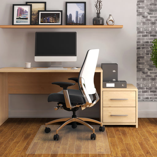 Floortex Phthalate-Free Vinyl Rectangular Chair Mat for Hard Floor - 45" x 53" - Hard Floor, Home, Office, Chair - 53" Length x 45" Width x 0.080" Depth x 0.080" Thickness - Rectangular - Polyethylene Terephthalate (PET), Polyvinyl Chloride (PVC), Vinyl -
