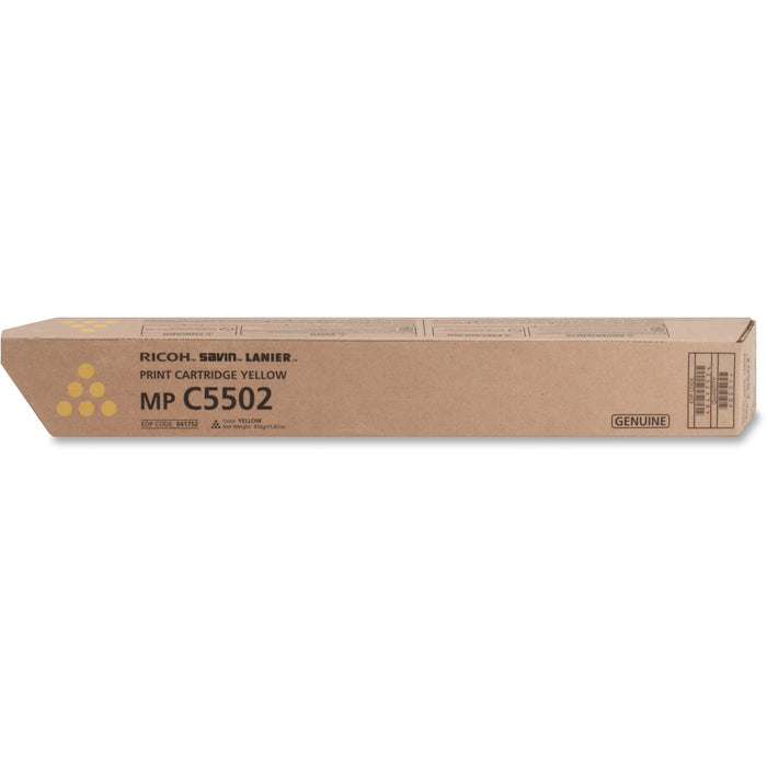 Ricoh Original Laser Toner Cartridge - Yellow - 1 Each - 22500 Pages
