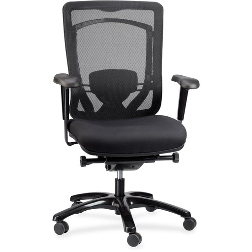 Eurotech Monterey Executive Chair - Java Seat Color - Fabric Seat Material - Black Back Color - Black Frame Color - Titanium Frame Material - 5-star Base - 1 Each