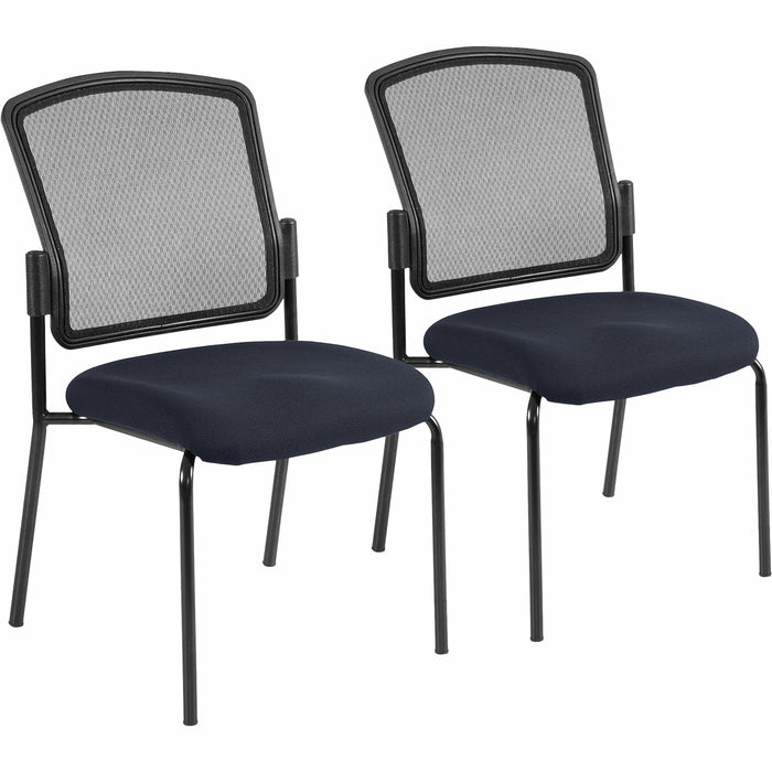 Eurotech Dakota 2 7014 Guest Chair - Navy Seat Color - Fabric Seat Material - Steel Frame Material - Four-legged Base - Perfection Navy - 2 / Carton
