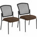 Eurotech Dakota 2 7014 Guest Chair - Mudslide Seat Color - Fabric Seat Material - Steel Frame Material - Four-legged Base - Canyon Mudslide - 2 / Carton