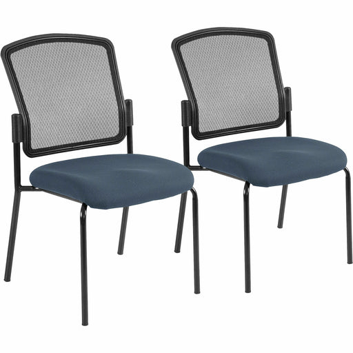 Eurotech Dakota 2 Guest Chair - Chesapeake Seat Color - Fabric Seat Material - Steel Frame Material - Four-legged Base - Shire Chesapeake - 2 / Carton