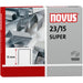 Novus 23/15 Super Heavy Duty Staples - 19/32" Leg - Silver - Steel - 1000 / Carton