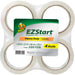 Duck Brand EZ Start Crystal Clear Packaging Tape - 54.60 yd Length x 1.88" Width x 2.6 mil Thickness - 3" Core - Crystal Clear - Acrylic - UV Resistant, Tear Resistant, Age Resistant, Split Resistant - For Sealing - 4 / Pack