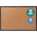 Quartet Classic Series Bulletin Board - 36" Board Height x 48" Board Width - Brown Natural Cork Surface - Self-healing, Durable, Sturdy - Black Aluminum Frame - 1 Each