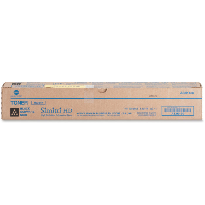 Konica Minolta Original Laser Toner Cartridge - Black - 1 Each - 27000 Pages