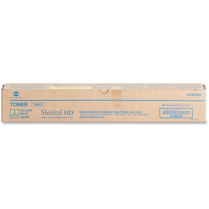 Konica Minolta Original Laser Toner Cartridge - Yellow - 1 Each - 25000 Pages
