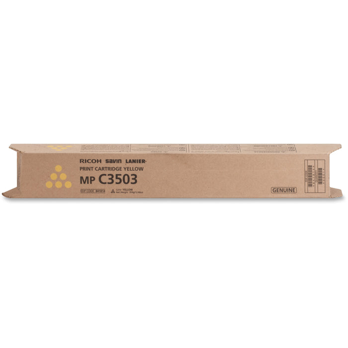 Ricoh Original Laser Toner Cartridge - Yellow - 1 Each - 18000 Pages