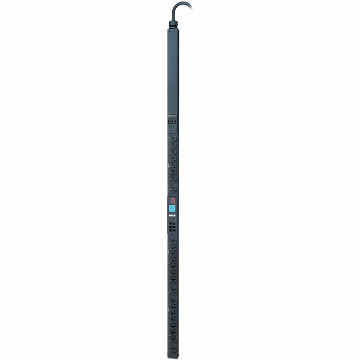 APC Rack PDU 2G, Switched, ZeroU, 30A, 100-120V, (24) 5-20R - Switched - NEMA L5-30P - 24 x NEMA 5-20R - 100 V, 120 V - 2880 W - Overload Protection - 9.51 ft Cord Length - 0U - Vertical - Rack-mountable - Tower