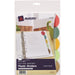 Avery® Insertable Style Edge Plastic Mini Dividers for 3 Ring Binders, 5.5" x 8.5" , 5-Tab Set, Multicolor, 1 Set (11118) - 5 x Divider(s) - 5 - 5 Tab(s)/Set - 5.5" Divider Width x 8.50" Divider Length - 7 Hole Punched - Translucent Plastic Divider - Mult
