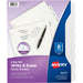 Avery® Big Tab Write & Erase Dividers - 8 x Divider(s) - Write-on Tab(s) - 8 - 8 Tab(s)/Set - 8.5" Divider Width x 11" Divider Length - 3 Hole Punched - White Plastic Divider - White Plastic Tab(s) - 1 Set