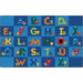 Carpets for Kids® Premium Reading Letters Library Rug - 13.33 ft Length x 100" Width - Rectangle - Reading Letters Library - Multi