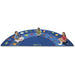 Carpets for Kids® Premium Fun With Phonics Semi-Circle Rug - 11.67 ft Length x 70" Width - Half Circle - Fun With Phonics - Multi