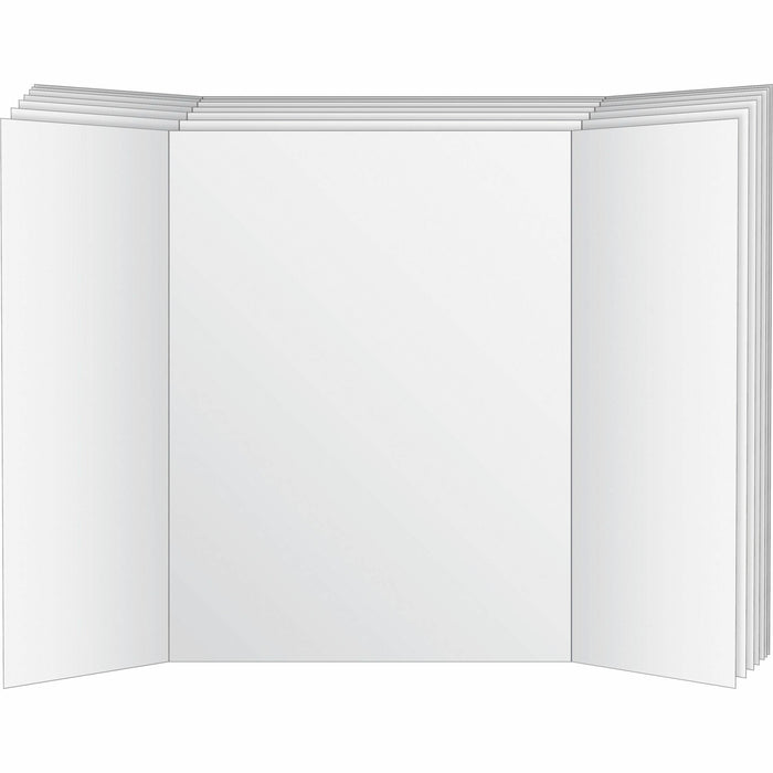 Geographics Royal Brites Project Board - 48" (4 ft) Width x 36" (3 ft) Height - White Surface - Rectangle - 6/Pack - 6 / Carton