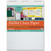 Pacon Heavy-duty Anchor Chart Paper - 25 Sheets - Plain - Unruled Front Ruling - 27" x 34" Sheet Size - White Paper - Heavy Duty, Resist Bleed-through, Recyclable, Built-in Carry Handle - Recycled - 4 / Carton