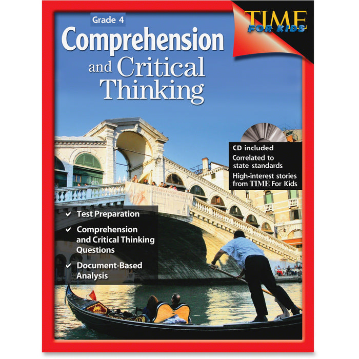 Shell Education Grade 4 Comprehension/Critical Thinking Book Printed/Electronic Book by Greathouse Lisa. - 112 Pages - Shell Educational Publishing Publication - Book, CD-ROM - Grade 4 - English - 1 Each
