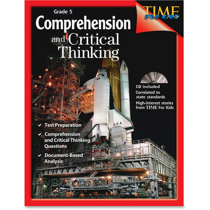 Shell Education Grade 5 Comprehension/Critical Thinking Book Printed/Electronic Book - 112 Pages - Shell Educational Publishing Publication - Book, CD-ROM - Grade 5 - English - 1 Each