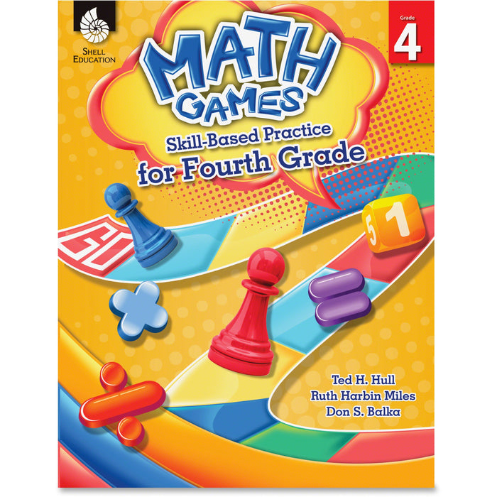 Shell Education Grade 4 Math Games Skills-Based Practice Book by Ted H. Hull, Ruth Harbin Miles, Don S. Balka Printed Book by Ted H. Hull, Ruth Harbin Miles, Don Balka - 152 Pages - Shell Educational Publishing Publication - Book - Grade 4 - 1 Each