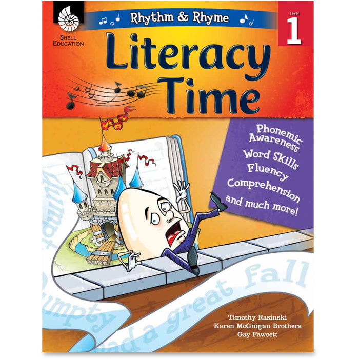 Shell Education Literacy Time Rhythm/Rhyme Level 1 Resource Book Printed Book by Timothy Rasinski, Karen McGuigan Brothers, Gay Fawcett - 144 Pages - Shell Educational Publishing Publication - Book - Grade 1 - 1 Each
