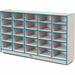 Jonti-Craft Rainbow Accents Cubbie Mobile Storage - 25 Compartment(s) - 35.50" Height x 60" Width x 15" Depth - Durable, Laminated - Teal - Hard Rubber - 1 Each