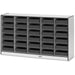 Rainbow Accents Rainbow Accents Mobile Paper-Tray Storage - 30 Compartment(s) - 35.50" Height x 60" Width x 15" Depth - Chip Resistant, Laminated - Freckled Gray - Rubber - 1 Each