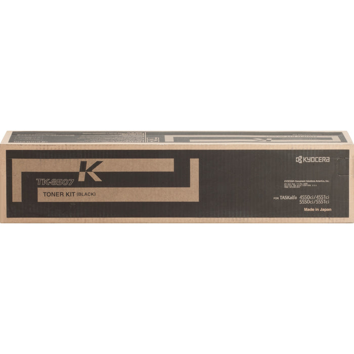 Kyocera TK-8507K Original Laser Toner Cartridge - Black - 1 Each - 30000 Pages