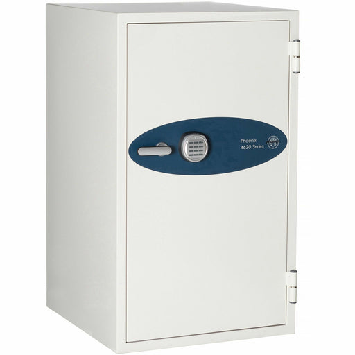 Phoenix 4621 Data Commander Safe - 5.05 ft� - 3 Drawer(s) - 2 Shelve(s) - Electronic Lock - Fire Resistant, Water Resistant - Internal Size 32.50" Height x 15.50" Width x 15.75" Depth - Overall Size 45.8" Height x 27.5" Width x 28.5" Depth - Off White