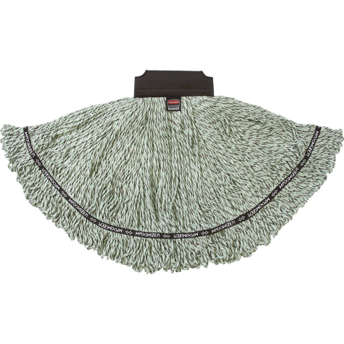 Rubbermaid Commercial Medium Maximizer Microfiber Mophead - 11.2" Width x 19.5" Length - MicroFiber - 1 Each