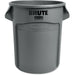 Rubbermaid Commercial Brute 20-Gallon Vented Container - 20 gal Capacity - Round - Handle, Reinforced, UV Coated, Fade Resistant, Damage Resistant, Warp Resistant, Crack Resistant, Crush Resistant - 22.9" Height x 19.4" Diameter - Plastic - Gray - 1 Each