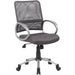 Boss Mesh Back Chair - Charcoal Gray Seat Color - Mesh Seat Material - Chrome, Black Frame Color - Pewter Frame Material - 5-star Base - Charcoal Gray - 1 Each