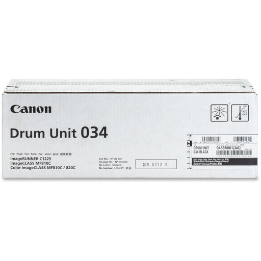 Canon DRUM034 Drum Unit - Laser Print Technology - 34000 - Black - 1 Each