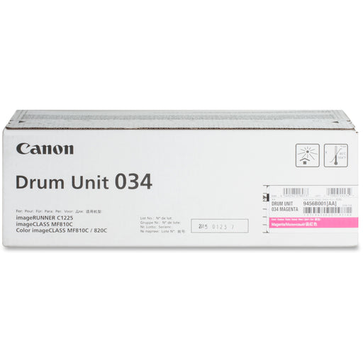 Canon DRUM034 Drum Unit - Laser Print Technology - Magenta - 1 Each