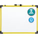 Quartet Industrial Magnetic Whiteboard - 48" (4 ft) Width x 36" (3 ft) Height - White Painted Steel Surface - Bright Yellow Aluminum Frame - Rectangle - Horizontal - Magnetic - 1 Each