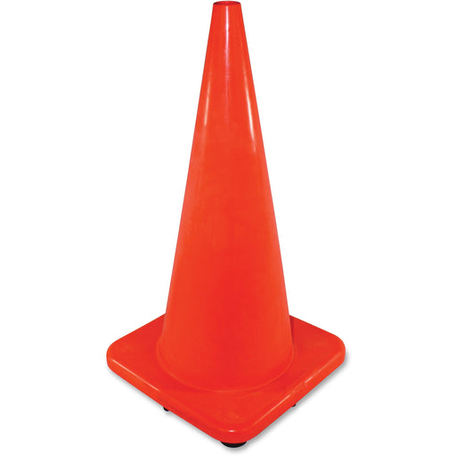 Impact Slim Safety Cone - 51.7" Width x 28" Height - Cone Shape - Rugged - Orange - 1 Each