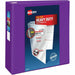 Avery® Heavy-Duty View Binders with One Touch EZD Rings - 4" Binder Capacity - Letter - 8 1/2" x 11" Sheet Size - 780 Sheet Capacity - 780 x 4" Ring - Fastener: Ring - Pocket: 4, Internal - Polypropylene - Purple - Recycled - Adhesive, Clear Overlay, Heav