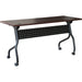 Lorell Preference Flip and Nest Training Table - Rectangle Top - Four Leg Base - 4 Legs - 60" Table Top Width x 23.60" Table Top Depth - 29.50" Height x 59" Width x 23.63" Depth - Assembly Required - Black, Mahogany - Melamine, Nylon - 1 Each