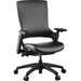 Lorell Serenity Series Executive Multifunction High-back Chair - Black Seat Color - Leather Seat Material - Leather Back Material - High Back - 1 Each
