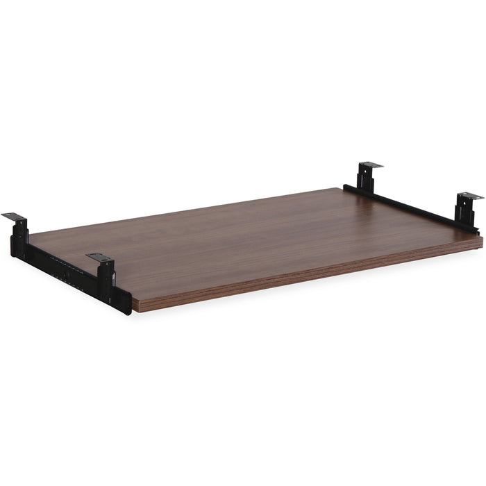 Lorell Universal Keyboard Tray - Walnut - Melamine - 1 Each