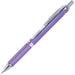 Pentel EnerGel Alloy Retractable Gel Pens - 0.7 mm Medium Pen Point - Refillable - Retractable - Black Ink - Gel-based - Violet Metal Barrel - Stainless Steel Tip - 1 Each