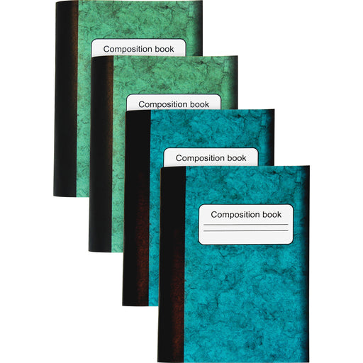 Sparco Composition Books - 80 Sheets - 4.25" Height x 3.3" Width - Multi-colored Cover - Sturdy Cover, Durable - 4 / Pack