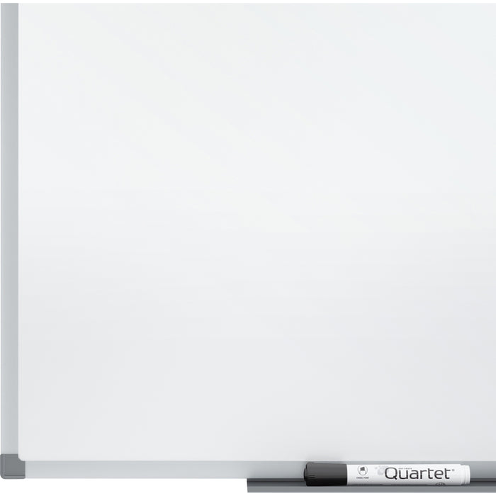 Quartet Standard DuraMax® Porcelain Magnetic Whiteboard - 48" (4 ft) Width x 36" (3 ft) Height - White Porcelain Surface - Silver Aluminum Frame - Rectangle - Horizontal/Vertical - Magnetic - Locking Casters, Durable, Dent Resistant, Adjustable, Stain Res