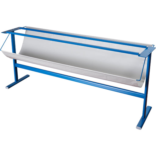 Dahle 799 Premium Rotary Trimmer Stand w/Paper Catch - 34.50" Height x 14" Width - Steel, Vinyl - Blue - 1 Carton