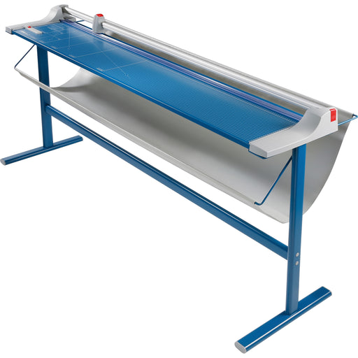 Dahle 472s Premium Rotary Trimmer w/stand - 12 Sheet Cutting Capacity - 72" Cutting Length - 37" Height x 15.1" Width x 79.5" Length - Automatic Clamp, Self-sharpening Blade, Sturdy, Dual Cylinder Guide Bar, Screened Guide, Non-slip Rubber Feet, Ground Bl