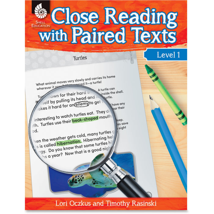 Shell Education Education Close Reading Level 1 Guide Printed Book by Lori Oczkus, M.A, Timothy Rasinski, Ph.D. - 128 Pages - Shell Educational Publishing Publication - Book - Grade 1 - 1 Each