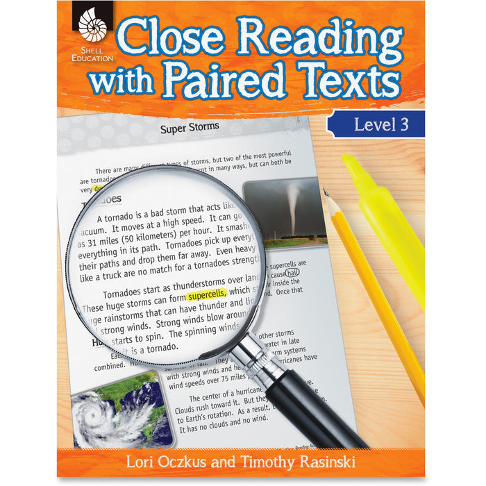 Shell Education Education Close Reading Level 3 Guide Printed Book by Lori Oczkus, M.A, Timothy Rasinski, Ph.D. - 128 Pages - Shell Educational Publishing Publication - Book - Grade 3 - 1 Each