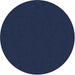 Flagship Carpets Classic Solid Color 6' Round Rug - Floor Rug - Classic, Traditional - 72" Length - Circle - Navy - Nylon