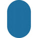 Flagship Carpets Classic Solid Color 12' Oval Rug - Floor Rug - Classic, Traditional - 12 ft Length x 90" Width - Oval - Blue - Nylon