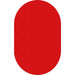 Flagship Carpets Classic Solid Color 12' Oval Rug - Floor Rug - Classic, Traditional - 12 ft Length x 90" Width - Oval - Red - Nylon