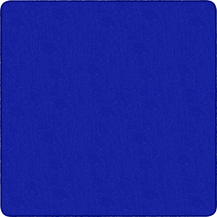 Flagship Carpets Classic Solid Color 12' Square Rug - Floor Rug - Classic, Traditional - 12 ft Length x 12 ft Width - Square - Royal Blue - Nylon